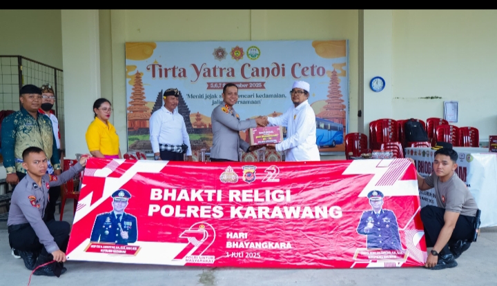 Bakti Religi Dalam Rangka Hari Bhayangkara Ke-79 Polres Karawang
