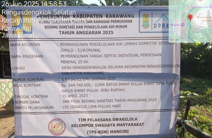PRKP Realisasikan Program Sanitasi Pembangunan Tangki Septik