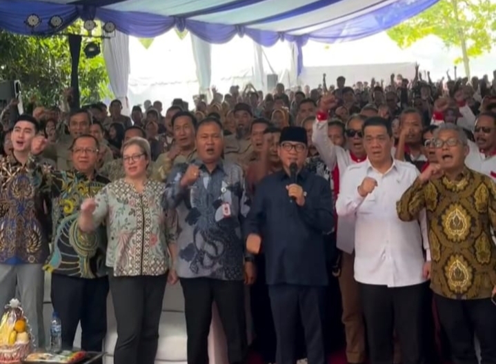Menteri Desa Yandri Susanto Launching Indeks Risiko Iklim Desa (IRID) di Situ Cipule Kecamatan Ciampel Kabupaten Karawang