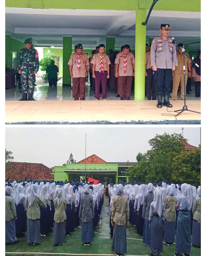 Kapolsek Rengasdengklok, Menjadi Pembina Upacara Di SMA Negeri 1 Rengasdengklok