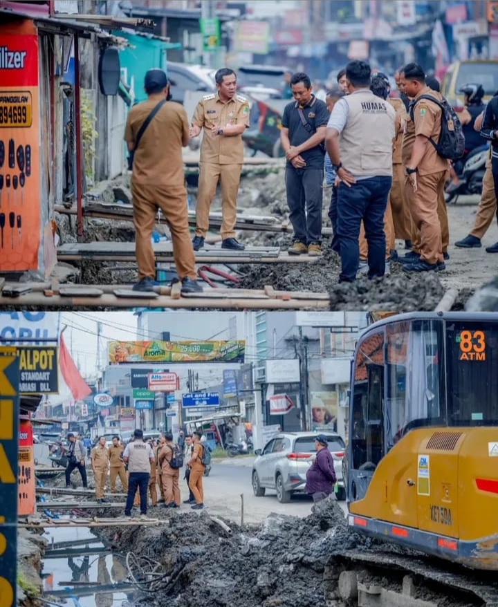 Bupati Aep Tinjau Langsung Progres Pembangunan Sistem Drainase Jalan Arif Rahman Hakim