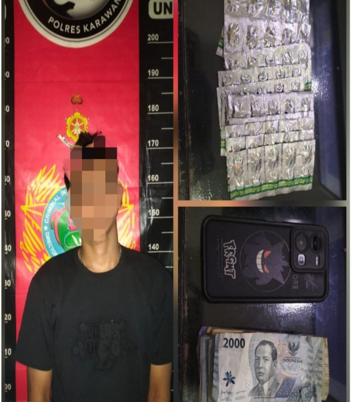 Polres Karawang Amankan Penjual Obat Keras Tertentu Tanpa Izin di Karawang Barat