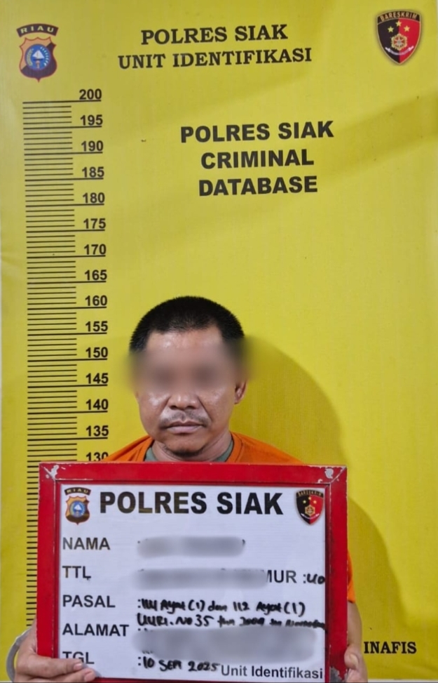 Satresnarkoba Polres Siak Ringkus Pengedar Shabu di Jalan Lintas Pekanbaru–Duri