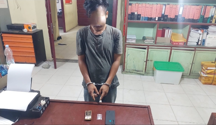 Kedapatan Simpan Shabu di Kotak Rokok, Pemuda di Kandis Tak Berkutik Saat Digeledah Polisi