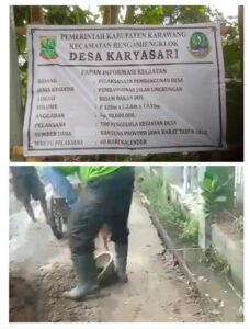 Desa Karyasari Alokasikan Banprop Untuk Pembangun Jalan Lingkungan Oplus_16908288