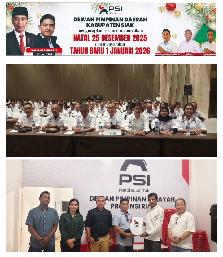 Pengukuhan Pengurus DPD Partai Solidaritas Indonesia ( PSI ) Kabupaten Siak