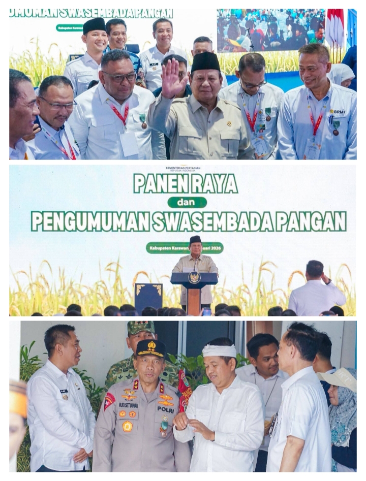Bersejarah, Karawang Jadi Lokasi Swasembada Pangan Nasional oleh Presiden RI