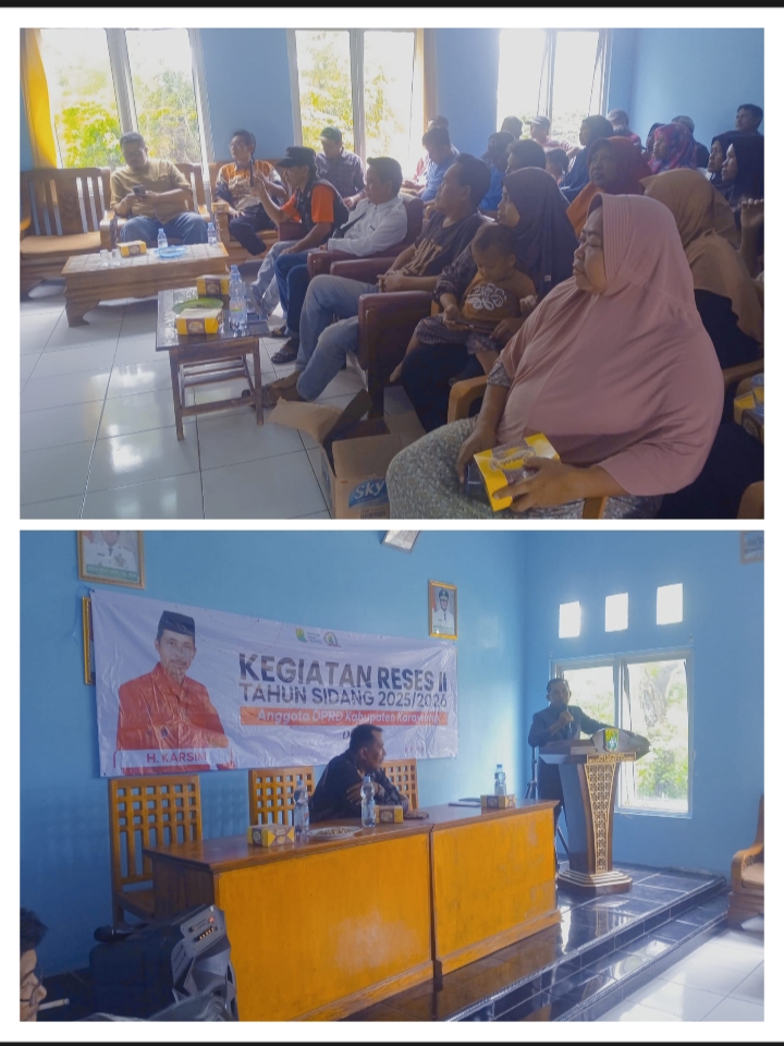 Menggelar Reses, Anggota DPRD Karawang dari Fraksi PDIP H Karsim Serap Aspirasi Masyarakat