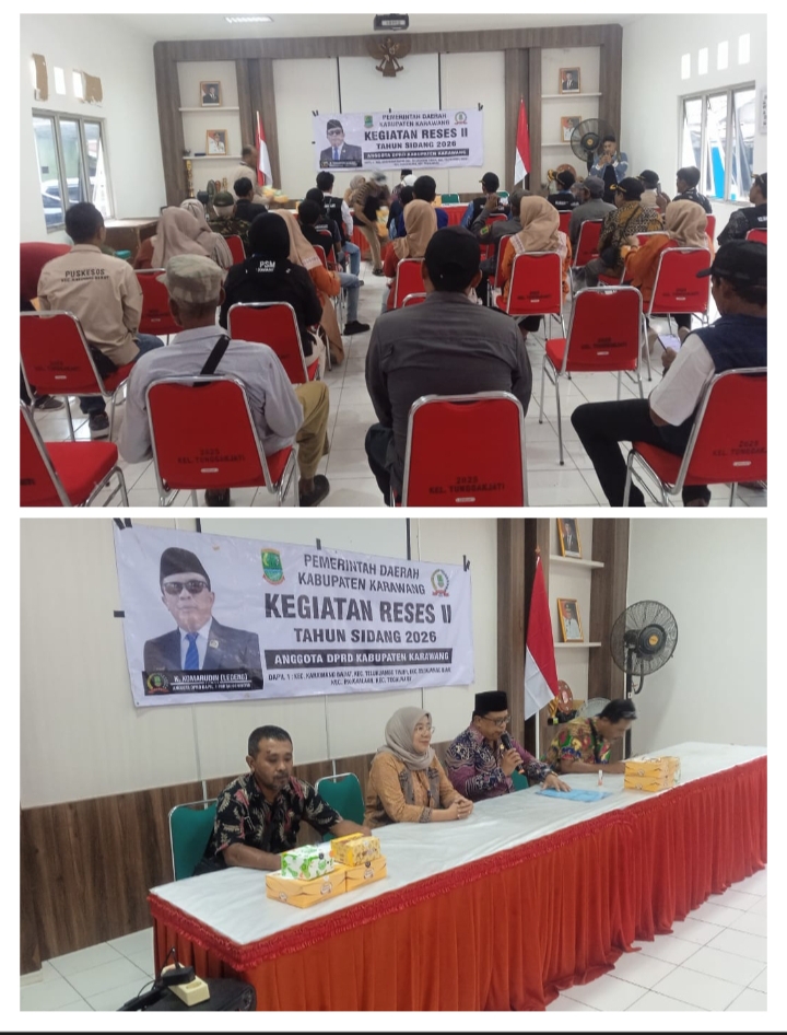 Serap Aspirasi, Reses Anggota DPRD Kabupaten Karawang dari Fraksi Gerindra H Komarudin di Kelurahan Tunggakjati