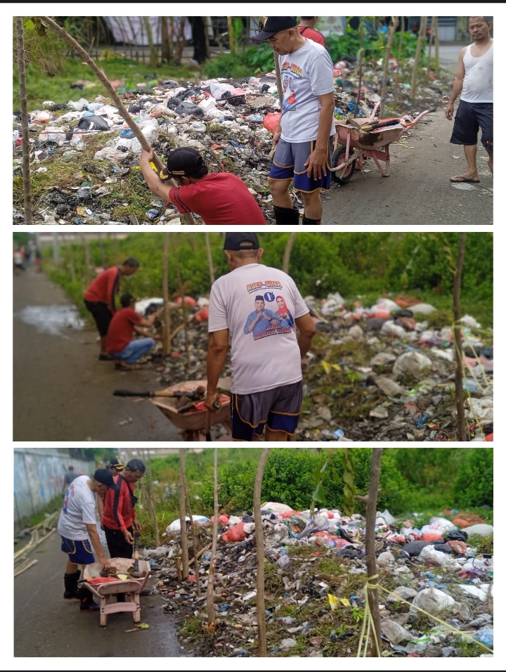 Stop Buang Sampah Sembarangan, Warga Dusun Karaja Utara Desa Karyasari Gotong Royong Kerjabakti