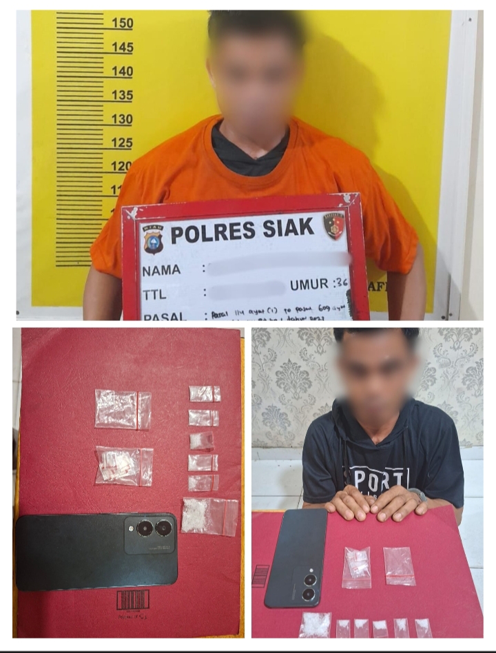 Satresnarkoba Polres Siak Ringkus Bandar Sabu 2,67 Gram, Dua Pemasok Masuk DPO