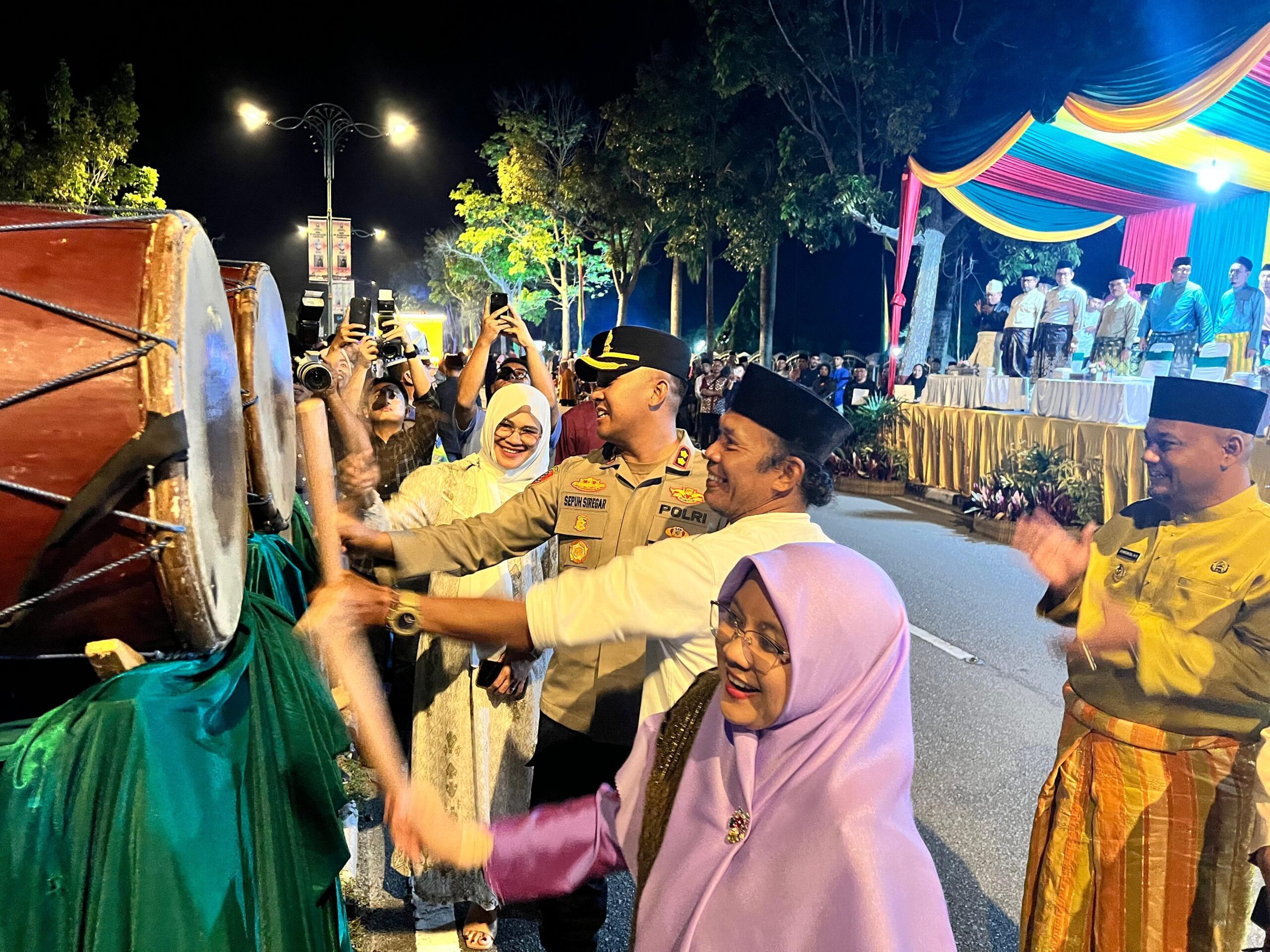 Kapolres Siak Hadiri Pembukaan Pawai Takbiran, 171 Personel Diterjunkan Amankan Perayaan