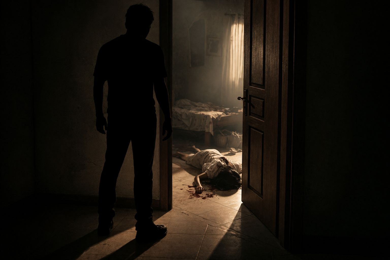 Pintu Didobrak, Warga Temukan IRT Tewas dan Suami Masih Bernyawa di Dalam Rumah