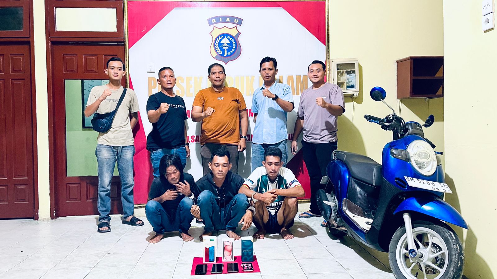 Polsek Lubuk Dalam Amankan 3 Orang Pelaku Curat, Kerugian Korban Capai Rp40 Juta