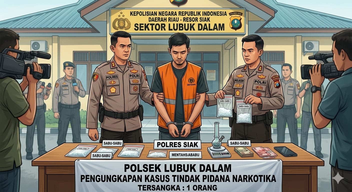 Hasil Pengembangan dari Pengungkapan Sebelum nya Polsek Lubuk Dalam Ringkus Seorang Pria di Tasik Seminai