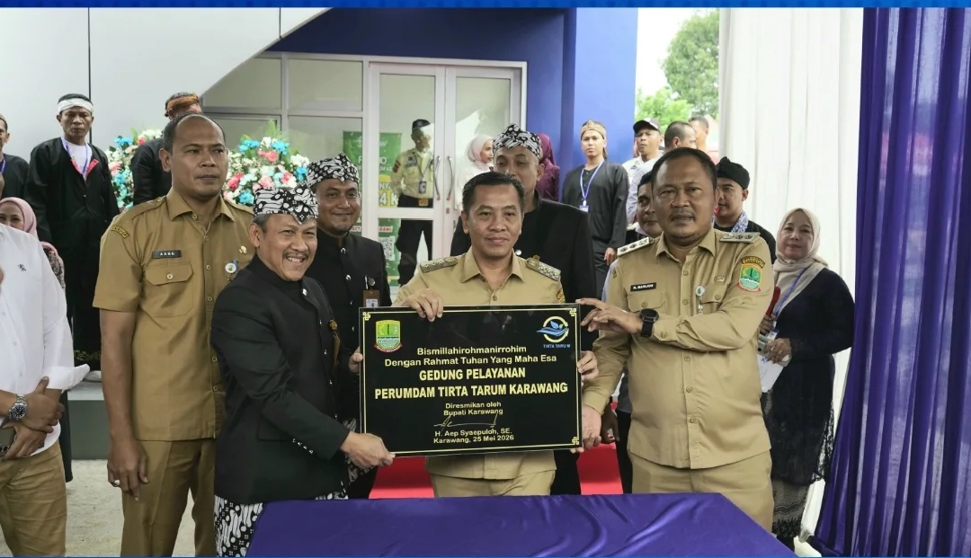 Rayakan Hari Jadi ke-39, Perumdam Tirta Tarum Karawang Resmikan Gedung Pelayanan Baru
