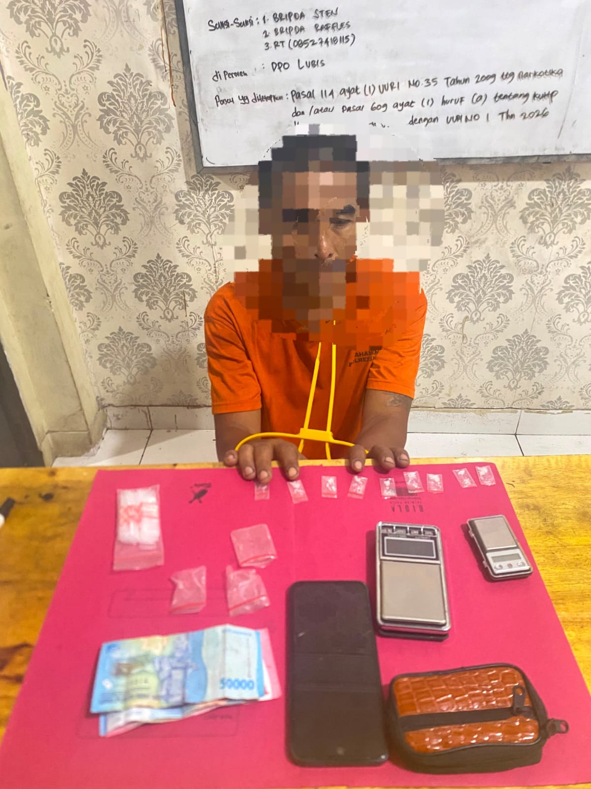 Sat Narkoba Polres Siak Ringkus Bandar Sabu di Minas Barat