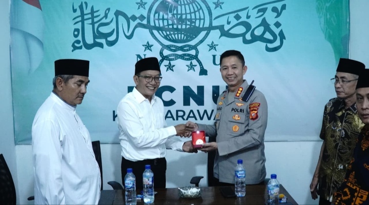 Silaturahmi Kapolresta Karawang dan PCNU Perkuat Sinergi Ulama dan Polri Jaga Kondusivitas Daerah