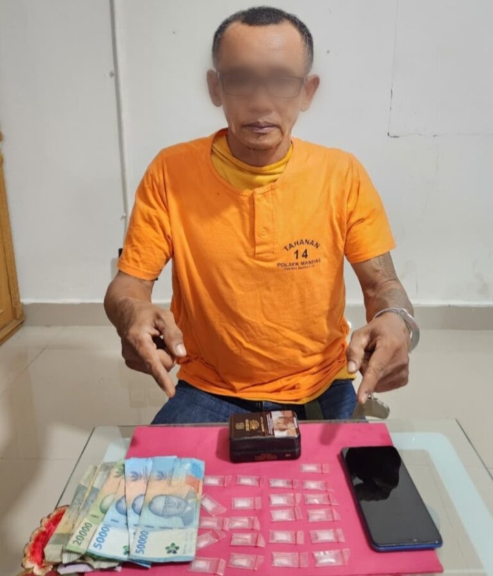 Pria 47 Tahun Ditangkap Opsnal Polsek Mandau di Duri