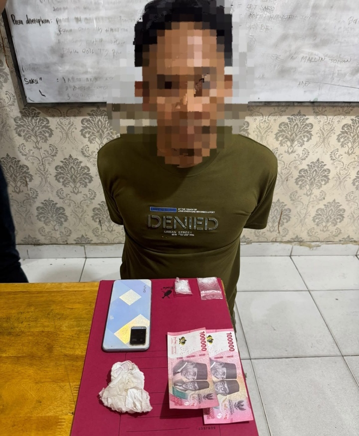 Sat Narkoba Polres Siak Bekuk Bandar Shabu di Dayun, 2 Paket Barang Bukti Disita