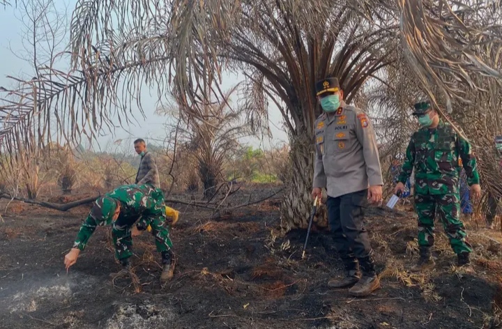 Kapolda-Pangdam Cek Karhutla Siak, Empat Wilayah Riau Jadi Atensi