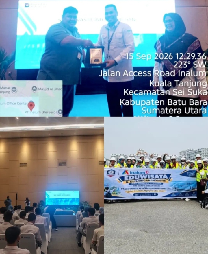 Raih prestasi dapat reward : 125 siswa SMK swasta Imelda medan kunjungi PT Inalum