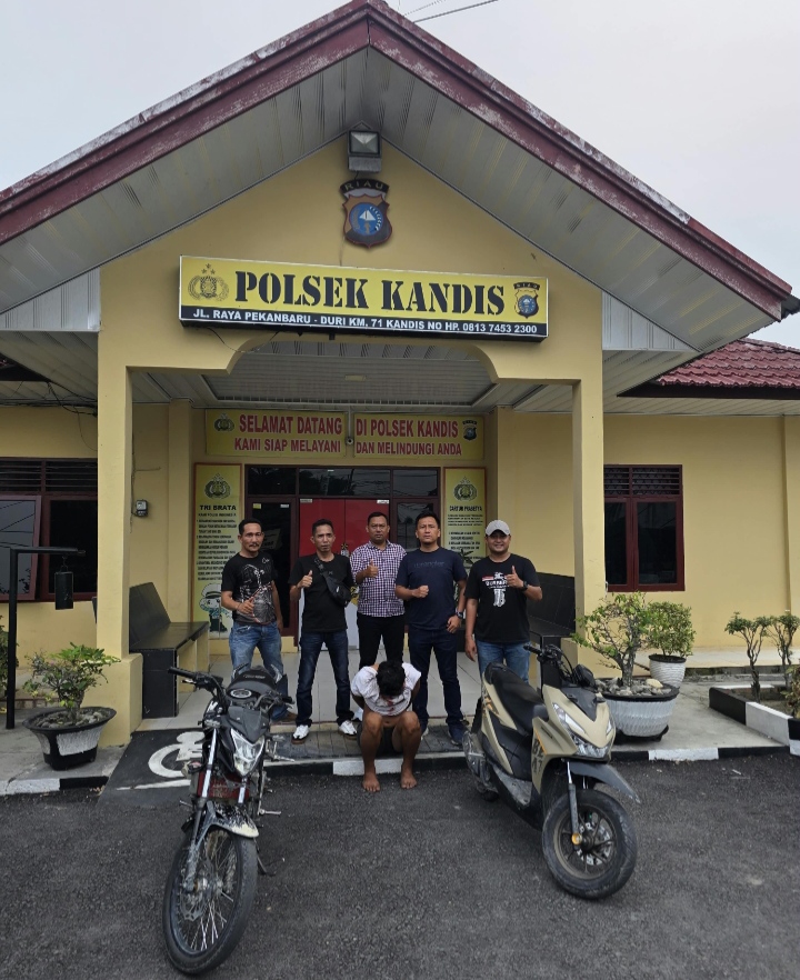 Motor Hilang Saat Diparkir Depan Rumah, Polisi Kandis Ungkap Curanmor, Pelaku Ternyata Positif Narkoba